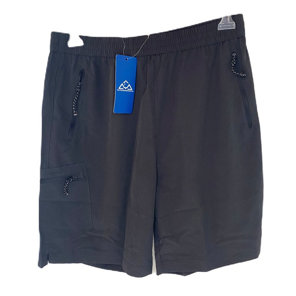 Outdoor Sports Men's Black Athletic Shorts